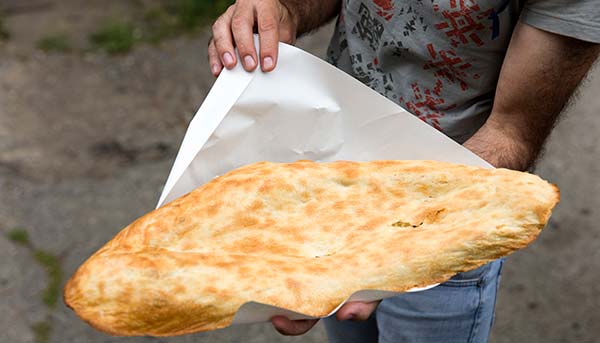 Puri (Georgian bread) traditional home baked georgian bread puri
