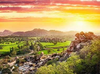 visit hampi one of the best places to go in india on an adventure group tour