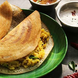food to try in india is a masala dosa