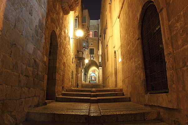 streets of jerusalem old quarter for klezmer music festival