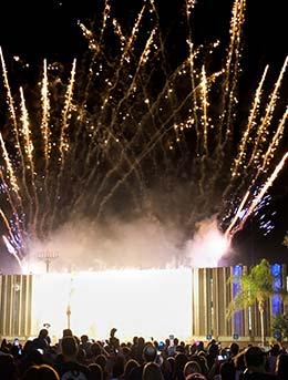 fireworks at Jerusalem Day festival israel