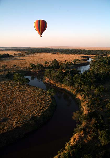 Best time to do a safari in Kenya hot air balloon ride safari kenya