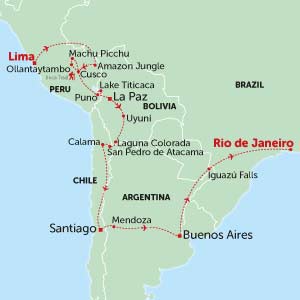 explore the ultimate trip around south america covering over 5 countires, this is a holiday tour of a lifetime