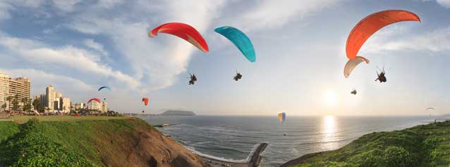 for the real thrill seekers adventure why not try paragliding on the coast of lima in miraflores