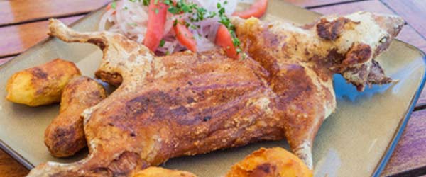 Roasted guinea pig - a speciality in Peru Roasted guinea pig in Peru
