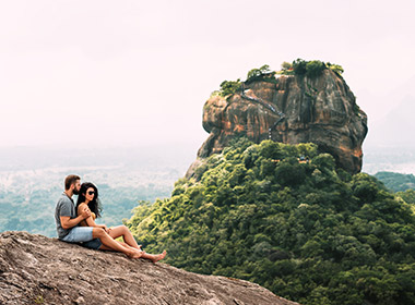 sri lanka honeymoon dreams couple enjoying lush landscape of sri lanka on honeymoon