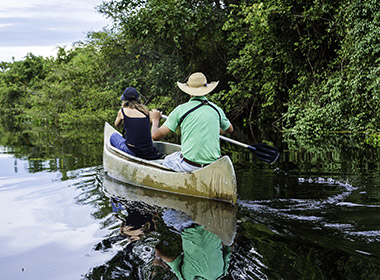 couple on an excursion on the amazon in brazil brazil honeymoons