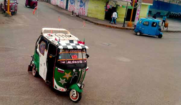 Mototaxis/ tuk-tuks are a quick way to get about Peru When travelling Peru on an adventure holiday tour, experiencing travel by tuk-tuk is truely unique