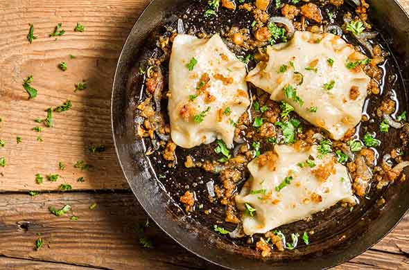 Home-made Pierogi Pierogi is one of the most popular foods in Poland