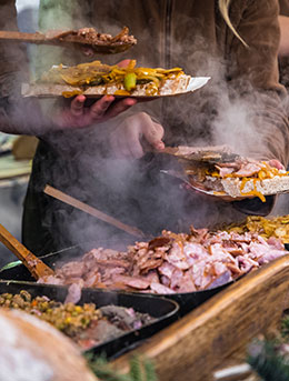 The Baltic Days of Jewish Culture polish street food at the baltic days of jewish culture event in poland