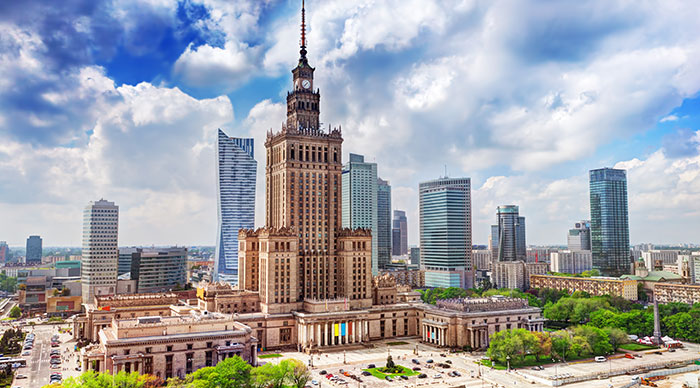 Poland's main airport is in Warsaw main airport in poland is in warsaw