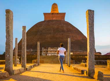 UNESCO World Heritage Site, the ancient city Anuradhapura holiday excursion visiting historic sites in sri lanka visiting UNESCO World Heritage Site, Sacred Ruins, Buddhist Temples