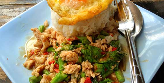Pad Krapow Moo is an authentic style of cuisine found in Bangkok and very popular amongst the locals