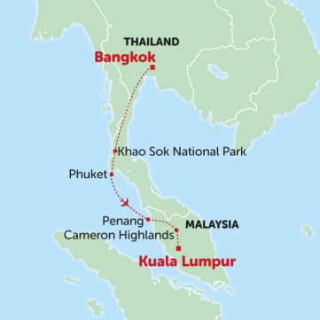 travel on a holiday tour on our Thailand and Malaysia trip for 12 days and see some of the most amazing landmarks of south east asia