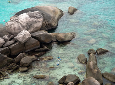 Visit Donald Duck Bay on a holiday to Thailand Donald Duck Bay is a popular stop off for people island hopping through Thailand