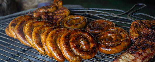 Sai ua Try a taste of sai ua, a traditional spiced Thai sausage
