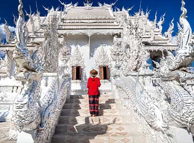 Wat Rong Khun in Chiang Rai, Thailand visit the Wat Rong Khun temple in Thailand
