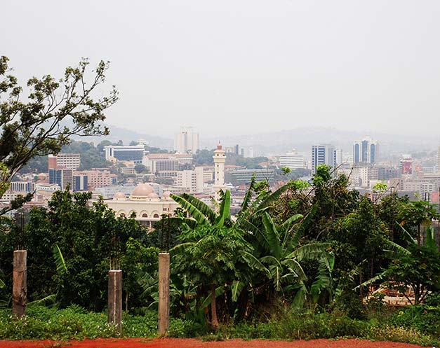view overlooking the capital city of uganda kampala