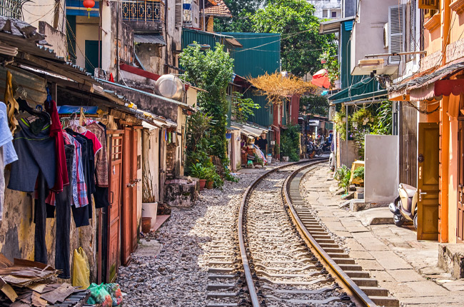 Train Street Experience the inexplicable as a train trundles through the middle of a city street