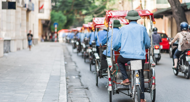 Transport in Hanoi Traditional rickshaws in Hanoi