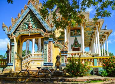 The Wat Ek Phnom buddhist temple near Battambang in north Cambodia