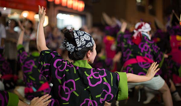 Awa-Odori Matsuri, Japan fools dance japanese festival procession for awa-odori matsuri in japan