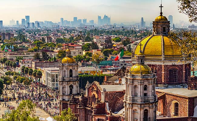 view of mexico city on a group tour to mexico