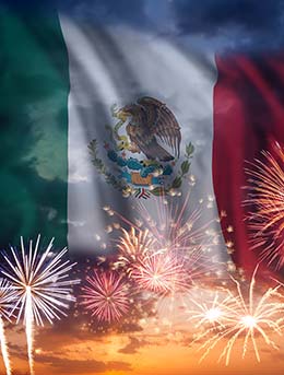 Independence Day, Mexico flag of mexico and fireworks indpendence day in mexico