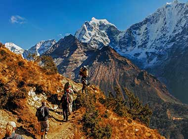 travel to Nepal and discover some of the worlds most amazing hiking trails with astounding scenic mountain ranges