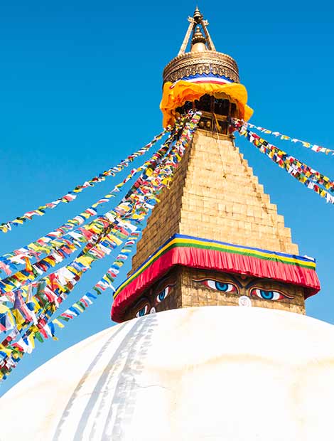 Swayambhunath also known as Monkey temple is an ancient religioussite in Kathmandu, Nepal