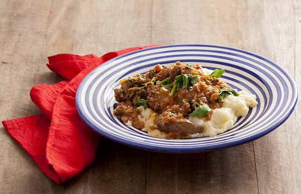Chakalaka & Pap - South African food chakalaka and pap a traditional side dish for a braai in south africa