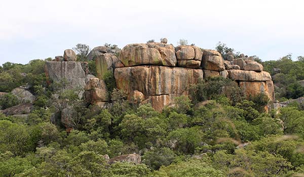 rock formations in matobo national park in zimbabwe