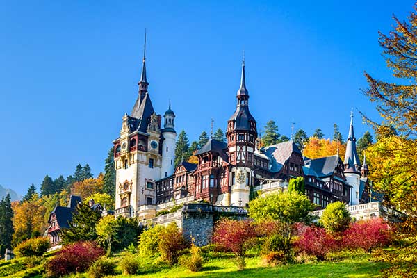 An image of Peles Castle in Romania
