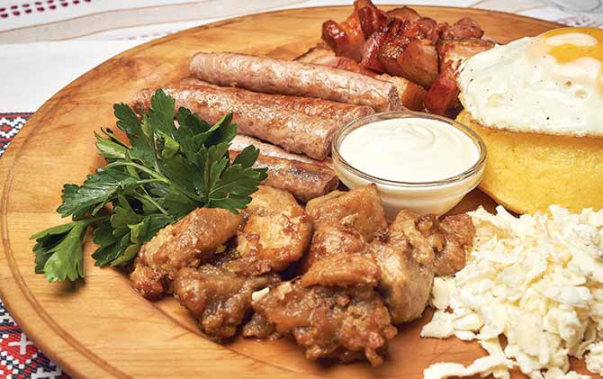 Traditional Romanian dish called mamaliga food to try in eastern europe mamaliga in bucharest romania