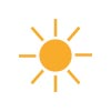 seasons in europe icon for summer of yellow sun