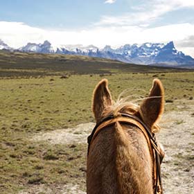 Horseback riding in Patagonia, Chile