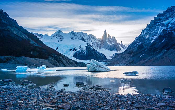 Laguna Torre trek at Los Glaciares National Park, El Chalten Laguna Torre trek at Los Glaciares National Park, El Chalten