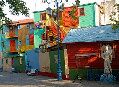 Colourful buildings of La Boca, Buenos Aires