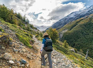 W Trek to Lake of Torres del Paine National Park, Patagonia, Chilie W Trek to Lake of Torres del Paine National Park, Patagonia, Chilie