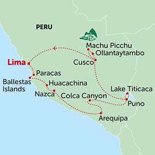 Explore the culture and history of Peru and amazing food and drink whilst travelling one of south america's most amazing countries