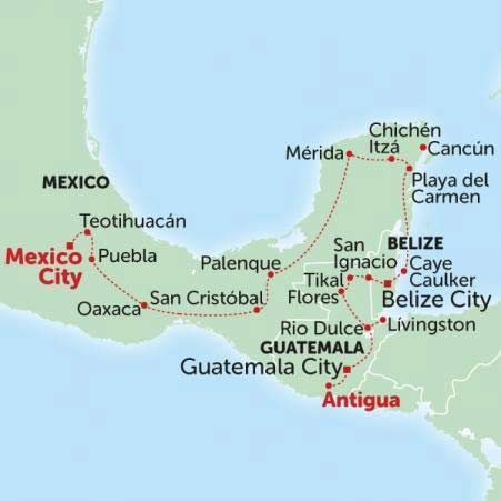 tour central america and taste some of the most fabulous food whilst on tour