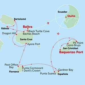 in depth galapagos holiday tour to a location where you will spot spectacular marine wildlife on land and in the ocean