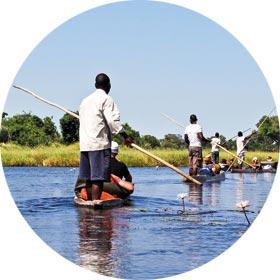 Cruising through the Okavango Delta, Botswana - Single travellers Africa Cruising through the Okavango Delta, Botswana, travel destination explore solo tours - Africa