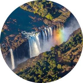 Waterfalls of Victoria Falls exploring destinations single travellers Africa