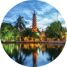Tran Quoc pagoda the oldest temple in Hanoi, Vietnam, Southeast Asia - Single trips Tran Quoc pagoda, Hanoi, Vietnam, south-east-asia, destination solo adventure tours - Hanoi, Vietnam southeast asia