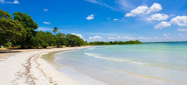 View of Caribbean beach in Cuba Cuba is one of the best holiday destinations in May, where to go in may, travel calendar