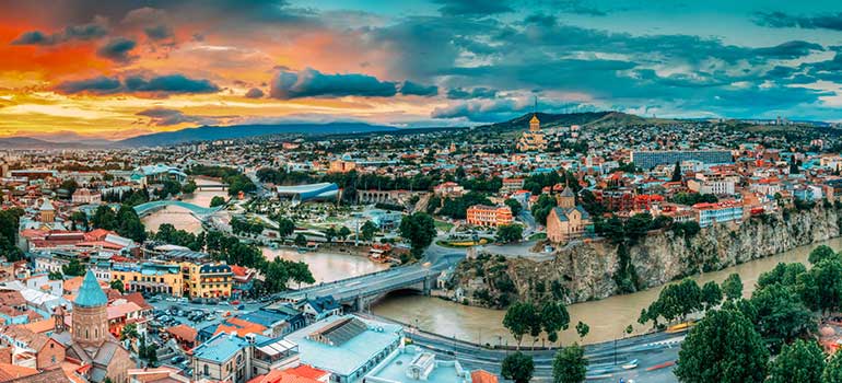 View over Tbilisi in Georgia Wondering where to go on your June holiday? Georgia is one of the best destinations for your June holiday