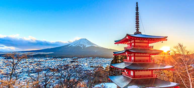 Japan is one of the best places to visit in April, April holiday, where to go in April, adventures for April