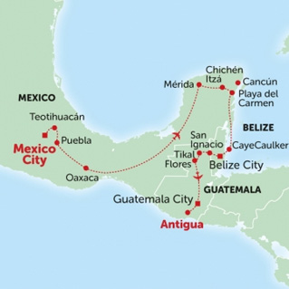 Discover the most fascinating locations in Central America