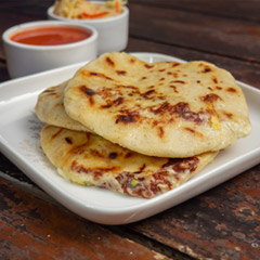 Delicious stuffed flatbreads found in Central and South America